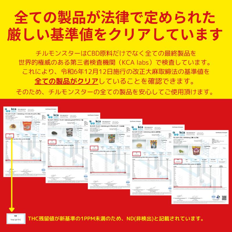 Chil Monsterモンスターグミ
CBN500mg(コ-ラ味) 5粒入