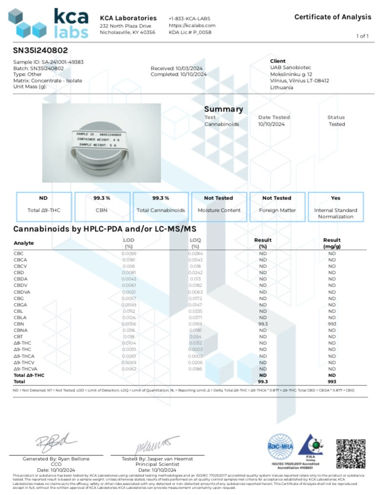 CBD OSAKA CBNクッキー CBN420mg CBD 100mg