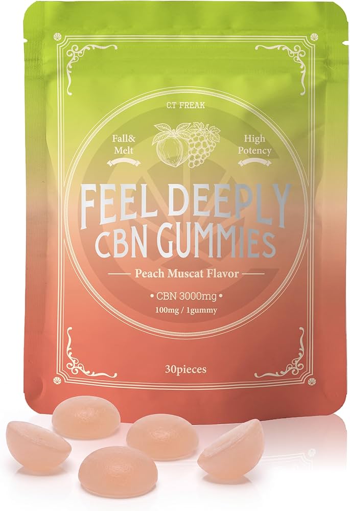 CannaTech Freak CBN グミ ピーチマスカット味 CBN 100mg/粒 30粒入 大容量3000mg