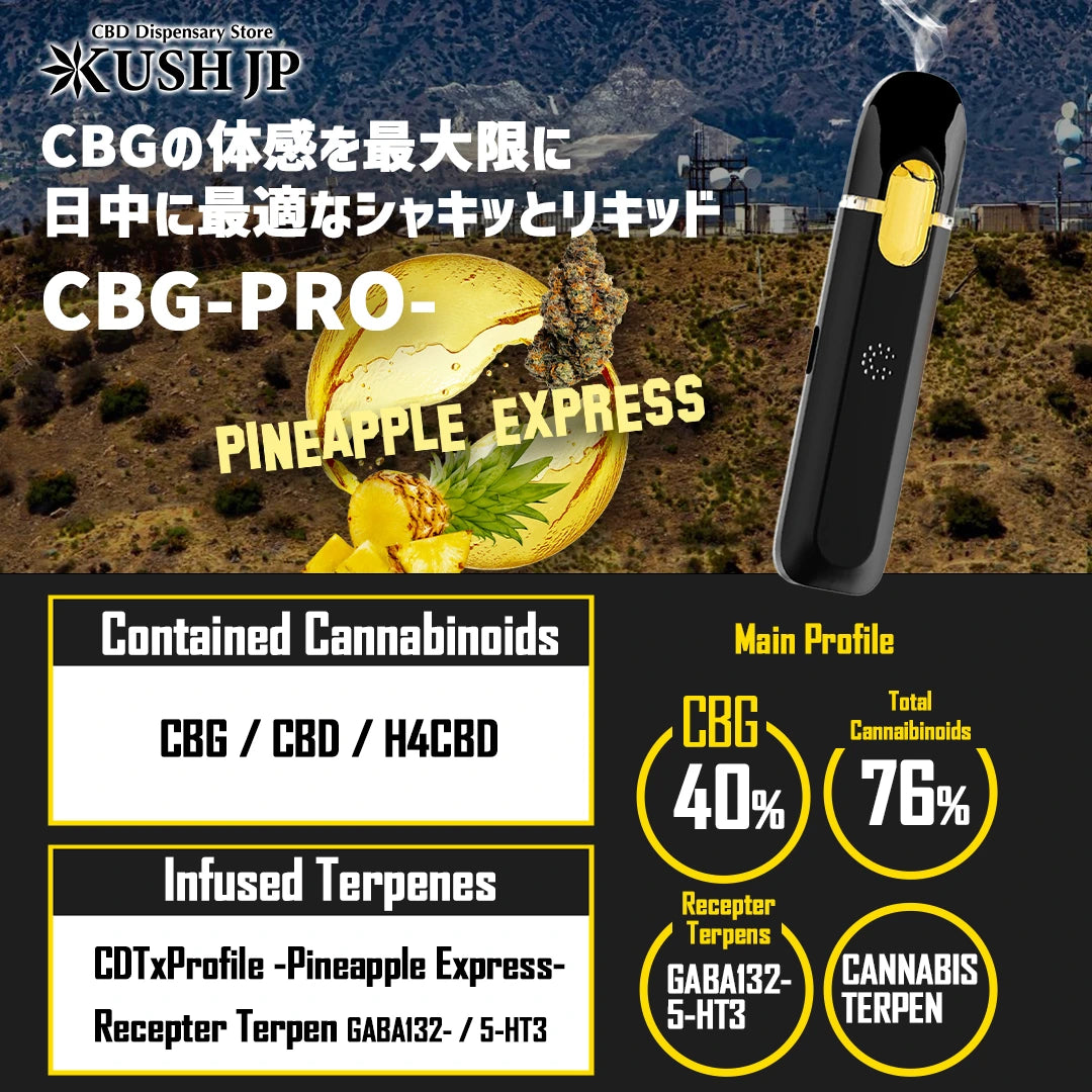 （PineappleExpress : 1.0ml）【一体型POD】【KUSH JP】